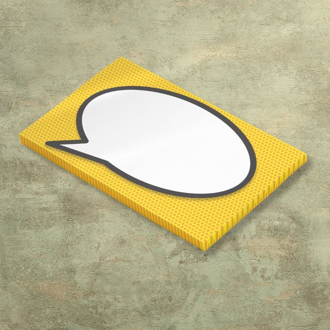 Your Message Speech Bubble Fun Comic Book Post-it Notes (Your Message Speech Bubble Fun Comic Book Post-it Notes)
