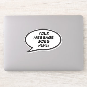 Your Message Speech Bubble Fun Retro