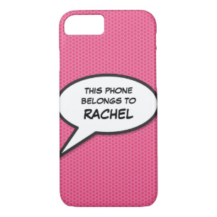 Your Message Speech Bubble Fun Retro Comic Book iPhone 8/7 Case