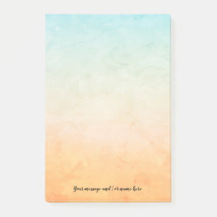Your Message Watercolor Post-it Notes