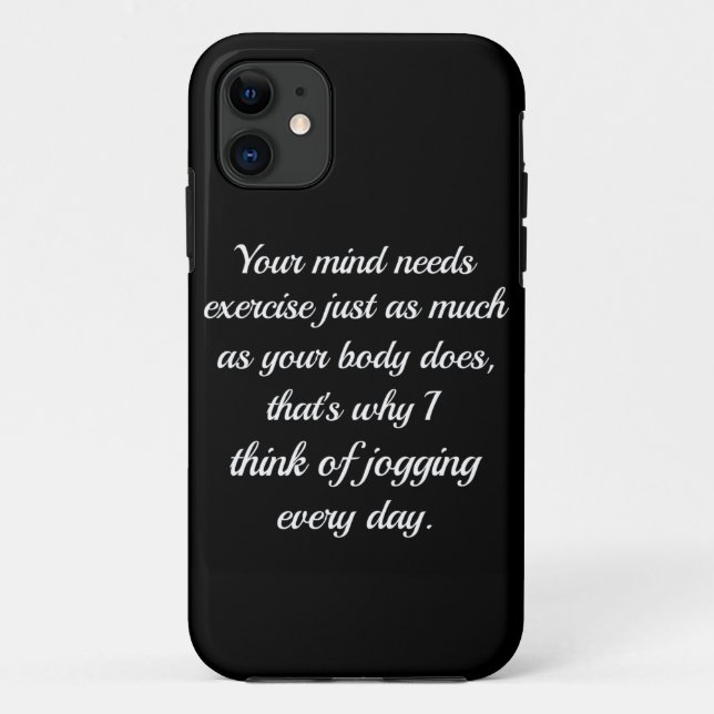 Your Mind Needs Exercise..| Sarcasm Case-Mate iPhone Case (Back)