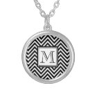 YOUR MONOGRAM, BLACK CHEVRON