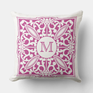 YOUR MONOGRAM in decorative frame custom pillows