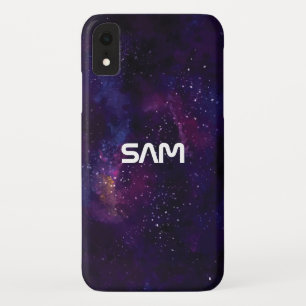 Your Monogram in Space iPhone XR Case