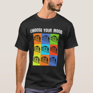 Your Mood To Choose Grumpy Rude Cat Theme T-Shirt
