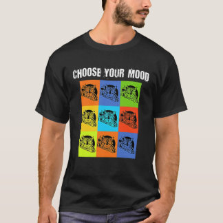 Your Mood To Choose Grumpy Rude Cat Theme T-Shirt