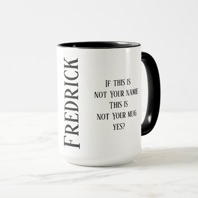 Your Mug with Your Name (Front Right)