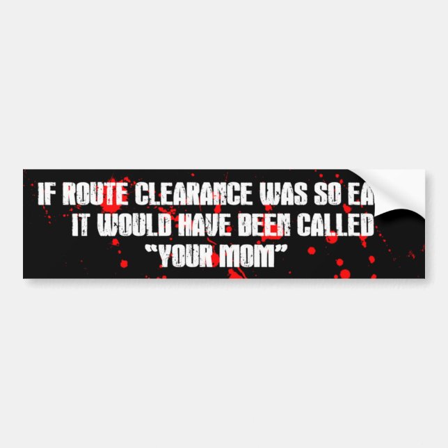Your Mum Bumper Sticker (Front)