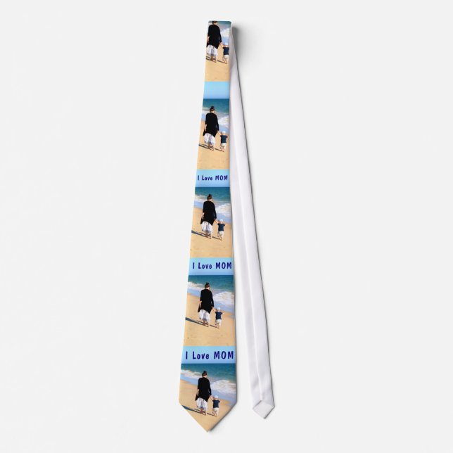 Your Mum Photo Neck Tie and Text Personalised Gift (Front)
