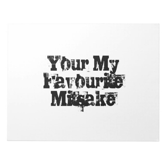 Your My Favourite Mitsake Notepad (Front)