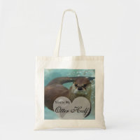 Your my Otter Half Brown River Otter Swimming
