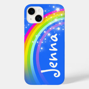 Your name 5 letter rainbow blue  Case-Mate iPhone 14 case