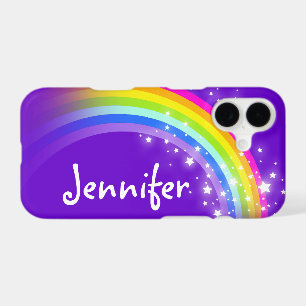 Your name 8 letter rainbow purple iphone case
