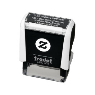 Your Name Address E-mail Colour Simple Personalise Self-inking Stamp