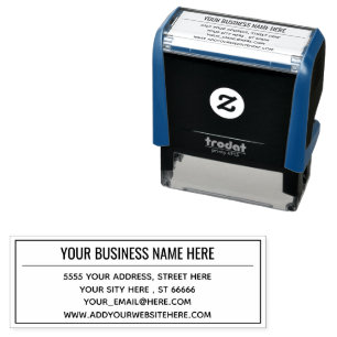 Your  Name Address Info Professional Design Stamp