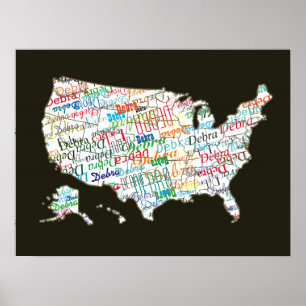 your name all over America Poster