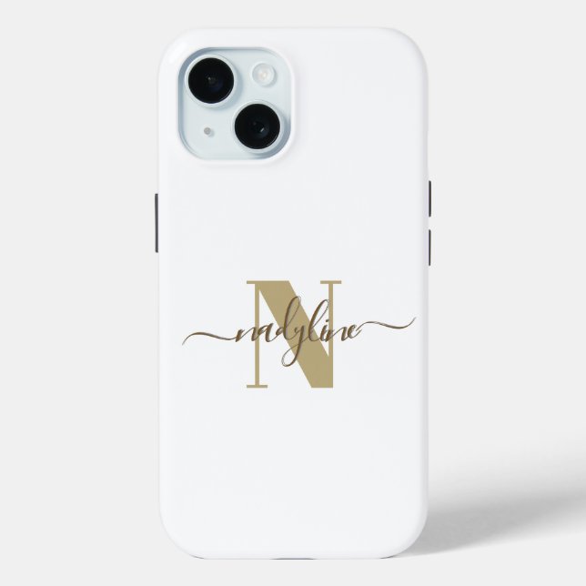 Your Name and Name First letter personalise Case-Mate iPhone Case (Back)
