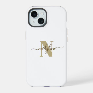 Your Name and Name First letter personalise iPhone 15 Case
