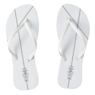 Your Name as Alien Glyphs Unique White Thongs