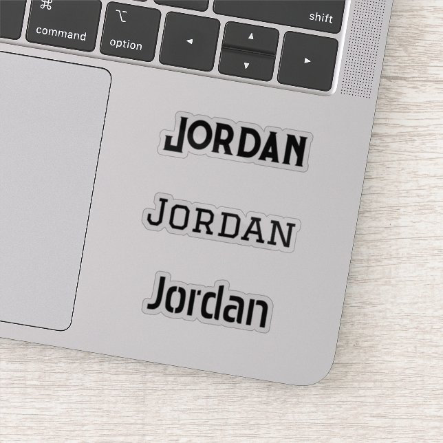 Your Name Black Graphic Font Versions (Detail)