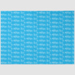 Your Name Blue Tissue Paper<br><div class="desc">Wrap your gifts with unique,  custom personality with Your Name Tissue Paper. Multiple colours available.</div>