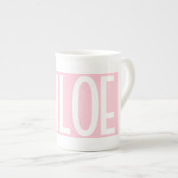 Your Name | Bold White Text on Light Pink