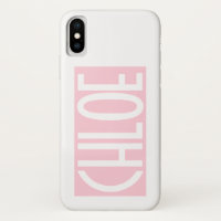 Your Name | Bold White Text on Light Pink