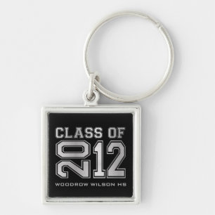 "your name" Class of 2012 Key-Chain (silver) Key Ring