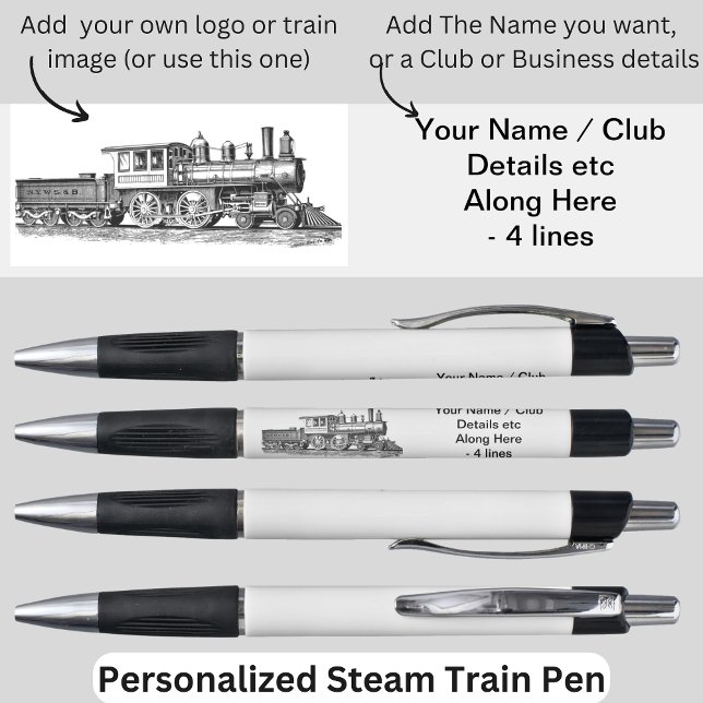 Your Name Club Business Logo Image etc Steam Train (Creator Uploaded)