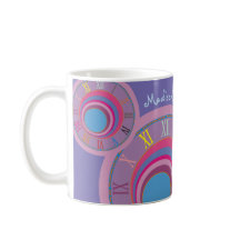 Your Name Coffee Hour Roman Numerals Colourful 