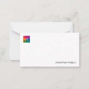 Your Name Company Logo Here Elegant Modern Card