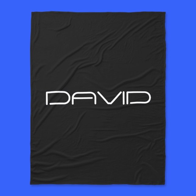 Your Name | Cool Stylised Customisable Text Fleece Blanket (Creator Uploaded)