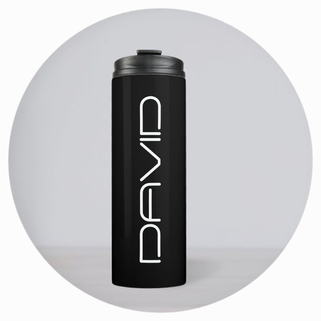 Your Name | Cool Stylised Customisable Text Thermal Tumbler (Creator Uploaded)