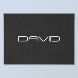 Your Name Cool Stylised Customisable Text Tissue Paper
