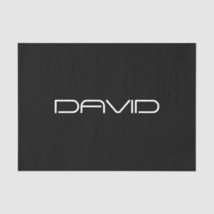 Your Name   Cool Stylised Customisable Text Tissue Paper