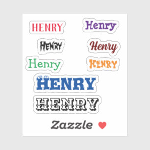 Your Name Custom Lap Top Stickers Multicolored