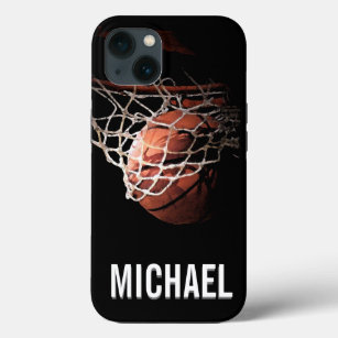Your Name Customisable Basketball Artwork iPhone 13 Case