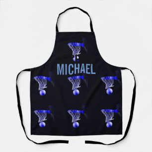 Your Name Customisable Basketball Artwork Pop Art Apron