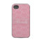 "Your name" damask light pink iphone4S barely case