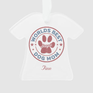 Your Name Dog Mum Beagle Ugly Sweater Ornament