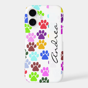 Your Name - Dog Paws, Paw-prints - Red Blue Green