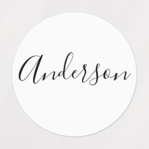 Your Name   Elegant Black Script on White Clothing