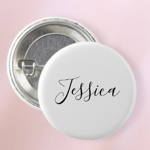 Your Name Elegant Script 3 Cm Round Badge