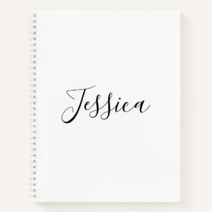 Your Name Elegant Script Notebook