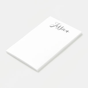 Your Name   Elegant Script Post-it Notes
