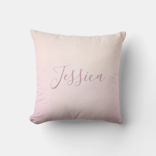 Your Name   Elegant Script Soft Ombre Cushion