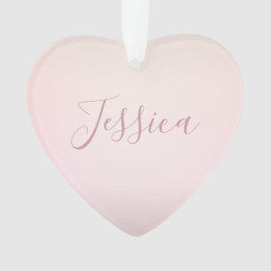 Your Name   Elegant Script Soft Ombre Ornament