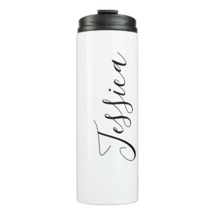 Your Name Elegant Script Thermal Tumbler