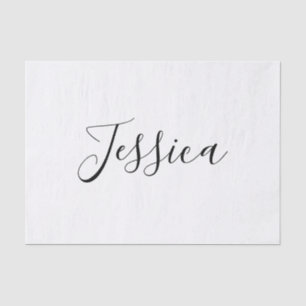 Your Name   Elegant Script Tissue Paper