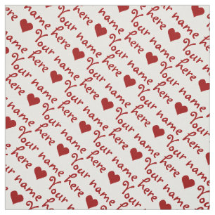 Your Name Fabric Personalised Name Fabrics